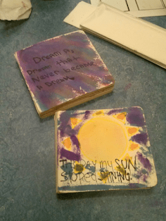 Board books repurposed to make new books.